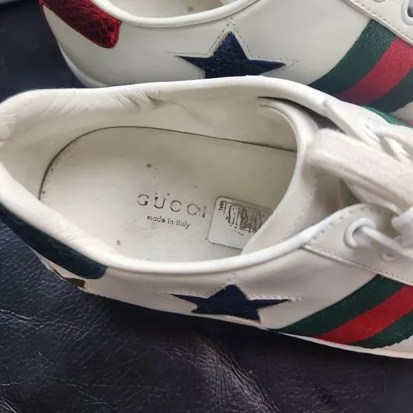Gucci Ace sneakers size 8 in EUC - Picture 2 of 12